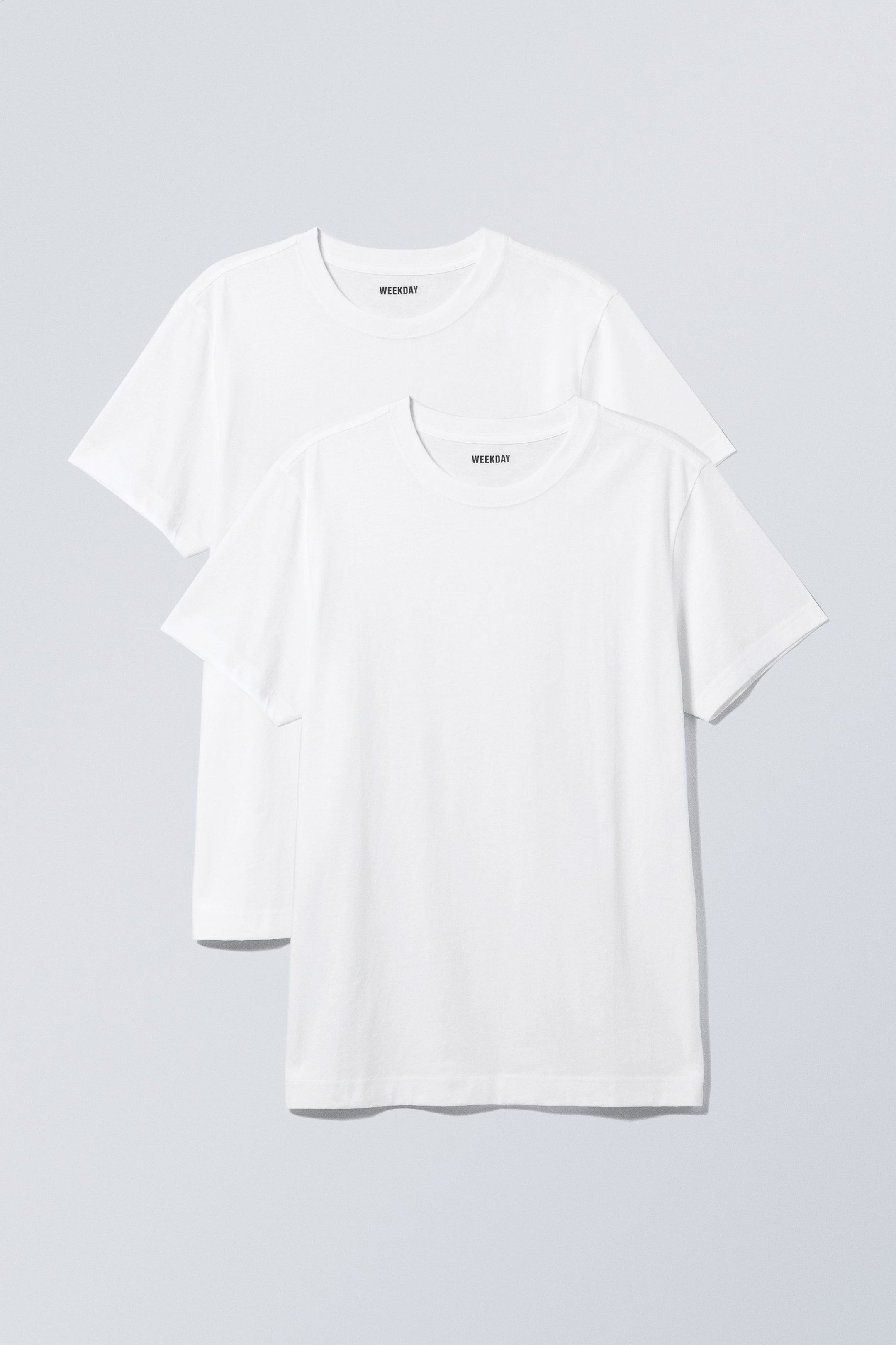 Weiß - 2er-Pack lockere T-Shirts