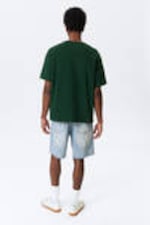 Dark Green - Fntsy - Great Boxy Printed Graphic Tee - 3