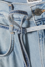 Slab Blue - Bleu clair - Barrique Mid Rise Loose Wide Leg Jeans - 1