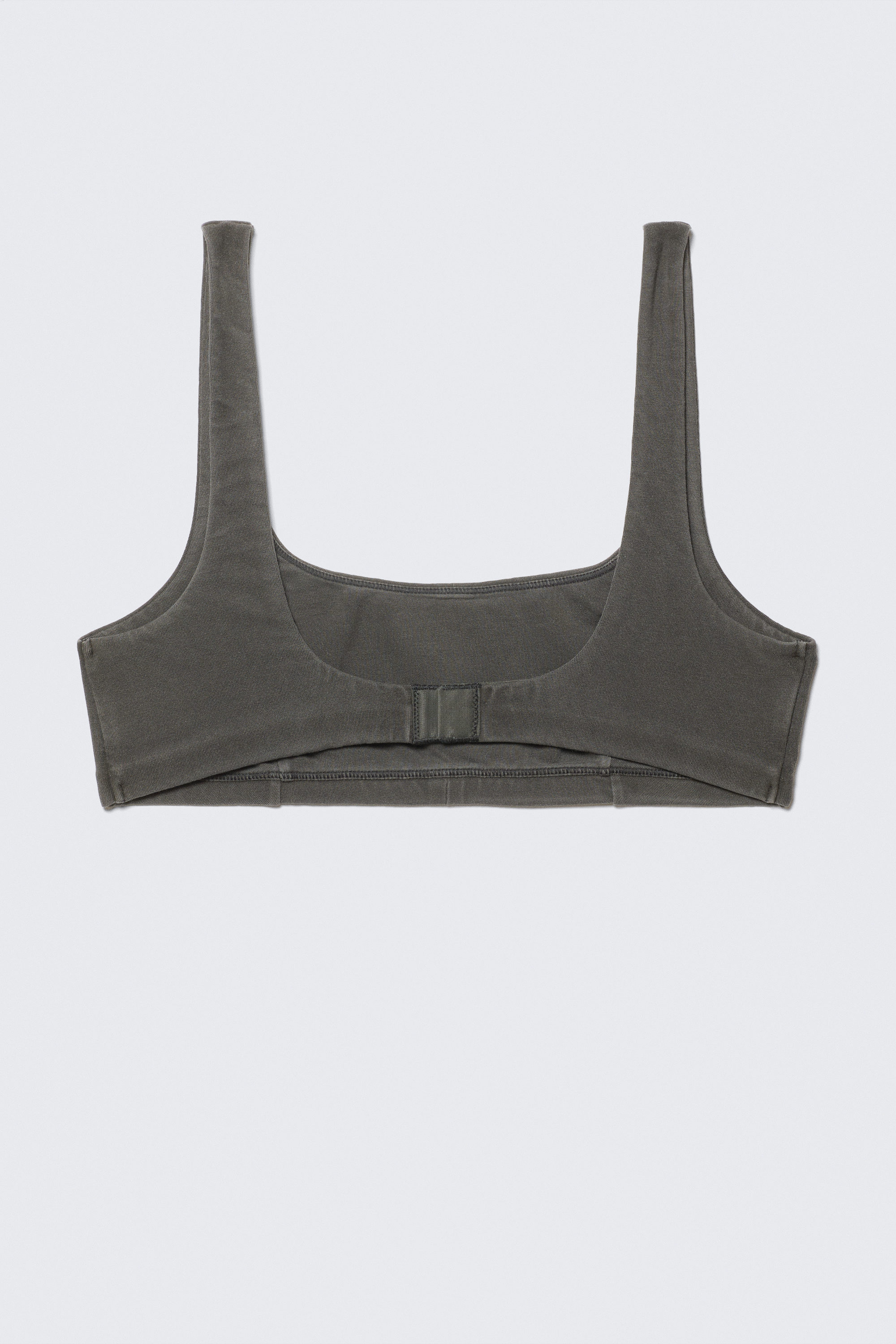 Washed Black - Washed Scooped Soft Bra - 2