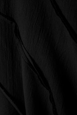 Black - Mid Rise Curved Seam Midi Skirt - 5