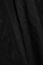 Schwarz - Lockerer, transparenter Strickpullover - 5
