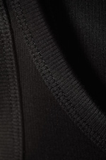 Black - Close Fitted Tank Top - 1