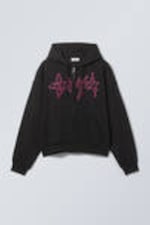 "Spike Error"-Logo - Kastiger Hoodie mit Reißverschluss und Print - 0