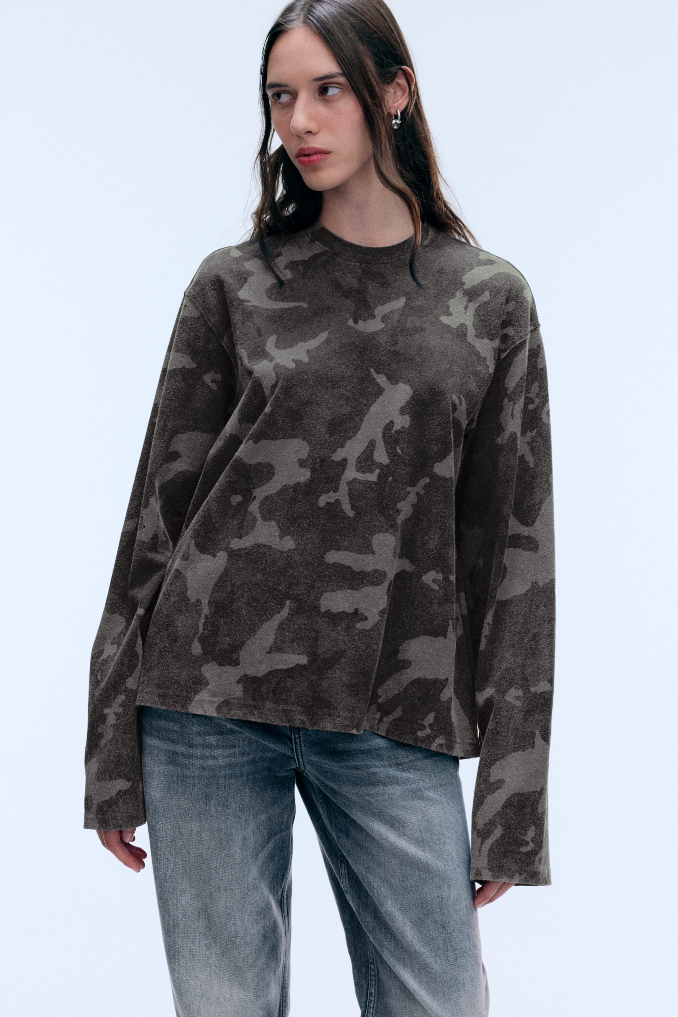 Dusty Camo - Printed Long-sleeved top - 1