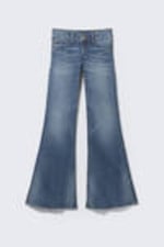 Kite Blå - Mellanblå - Flare Low Waist Flared Skinny Jeans - 4