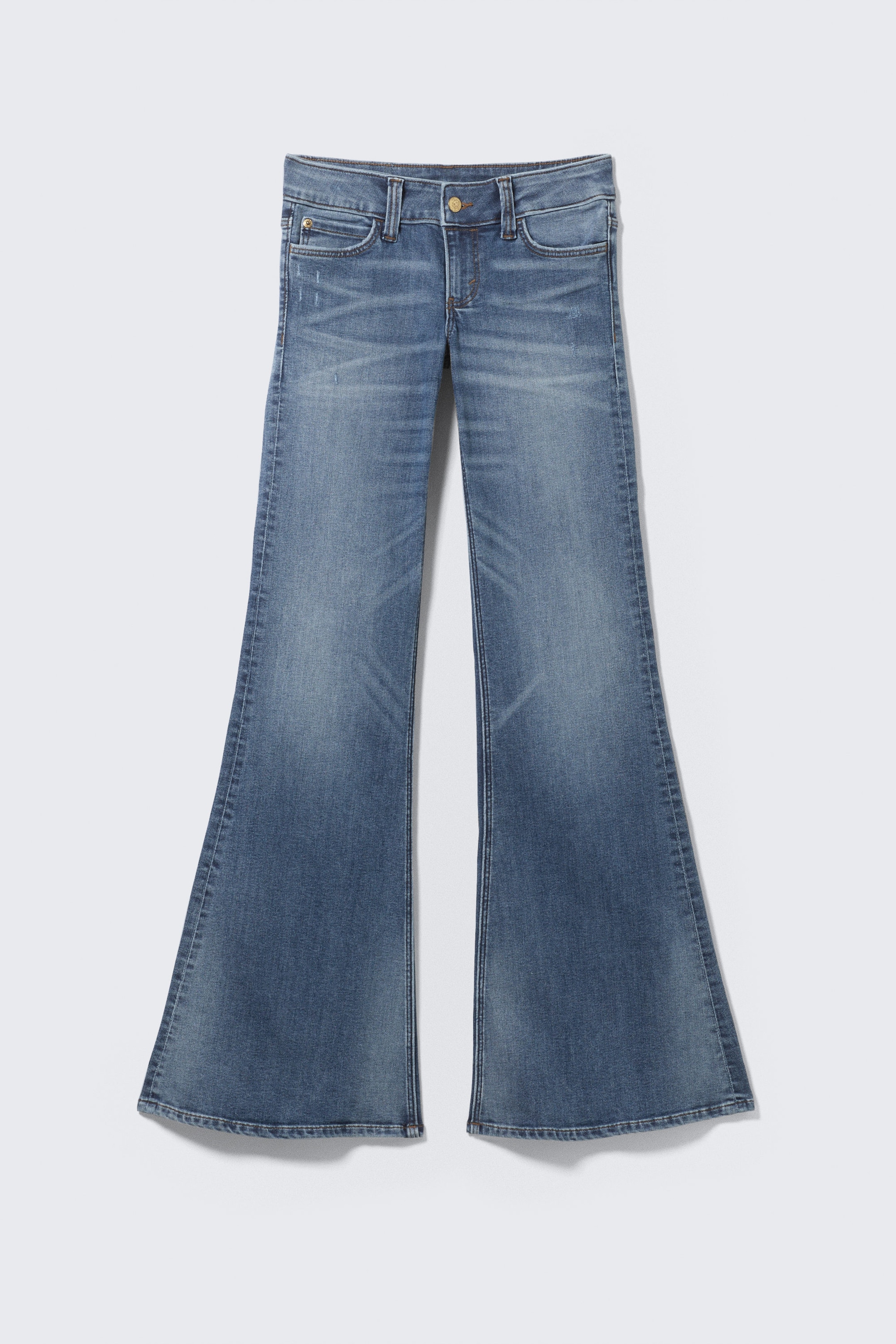 Kite Blue - Middelblauw - Flared SKINNY JEANS MET LOW RISE - 0