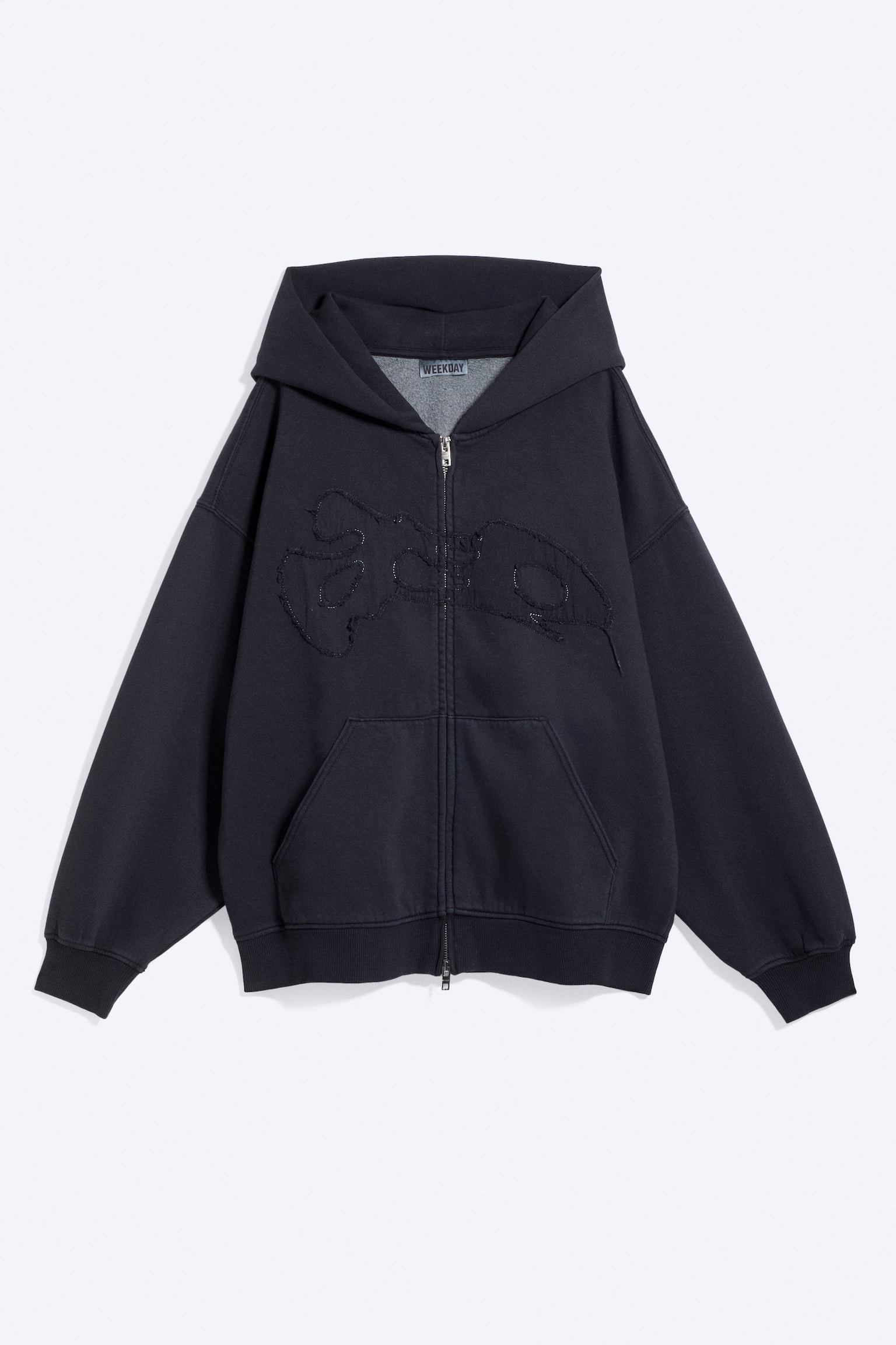 Felpa con cappuccio con cuciture a vista - Dark Blue
