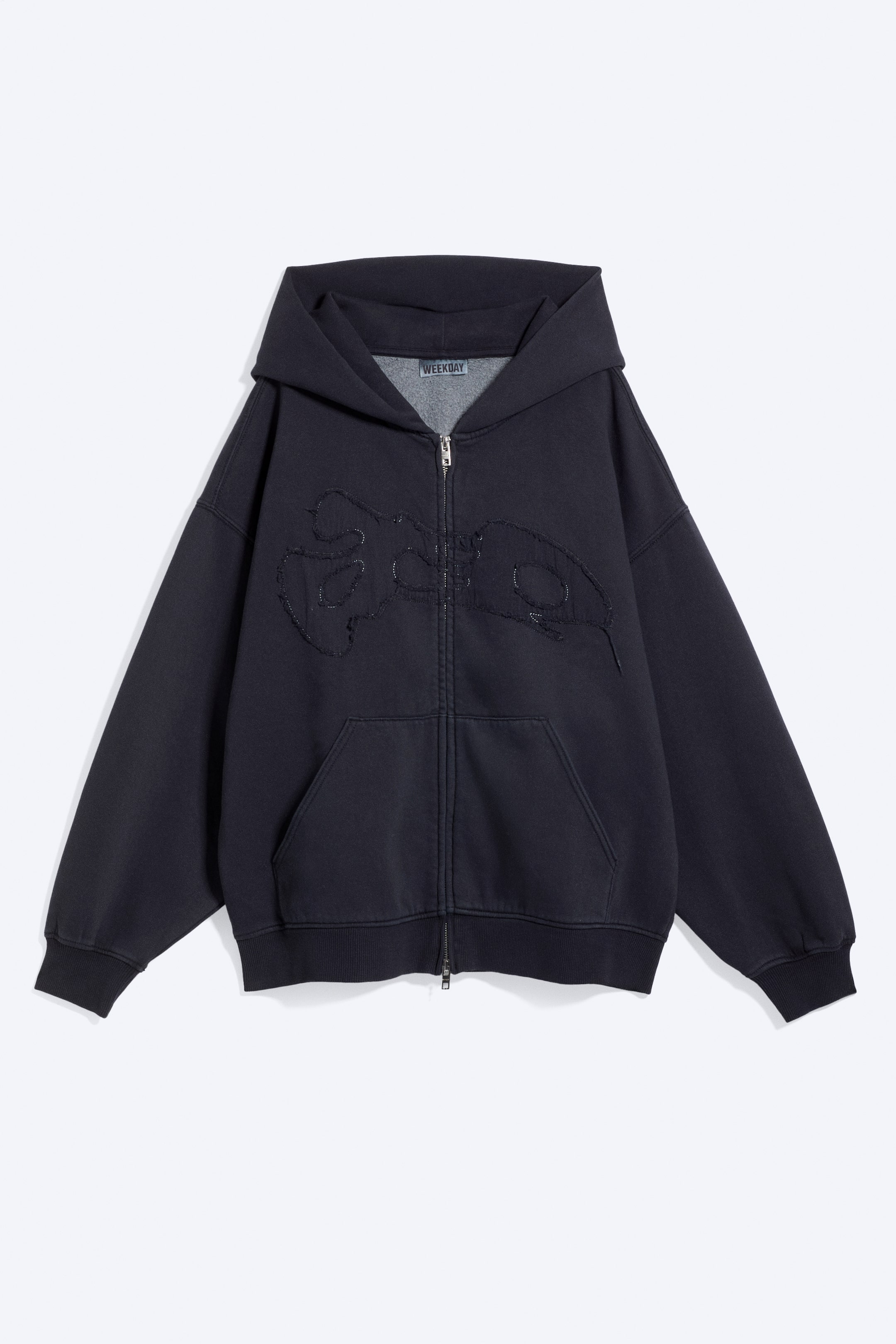 Ver imagen más grande: Sudadera con capucha con pespuntes - Dark Blue - MUJER | H&M ES 1