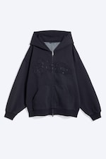 Dark Blue - Topstich hoodie - 4