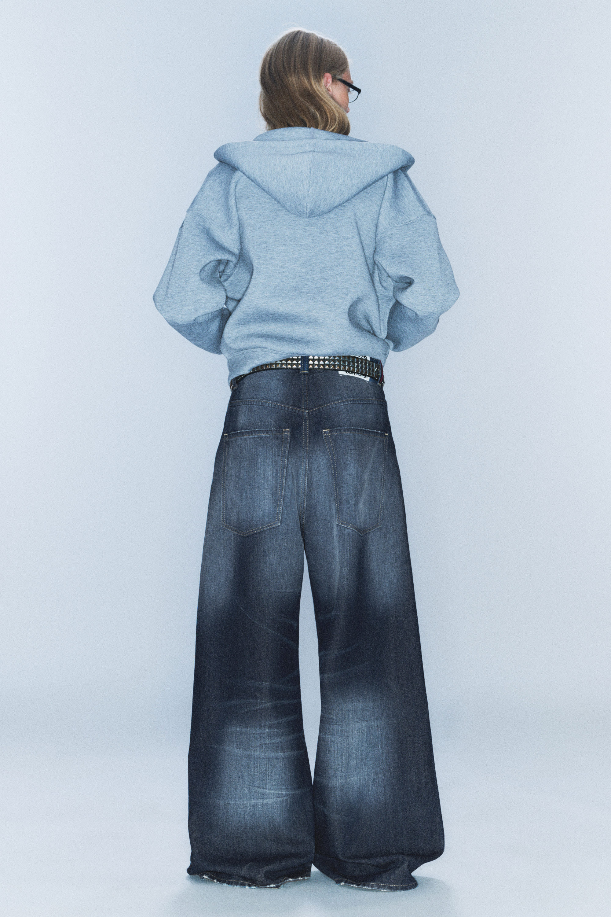 Star Blue - Rad Super Regular Waist Loose Wide Jeans - 3