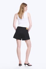 Black Rinse – Zwart - Duchess Distressed Mini Denim Shorts - Low Rise - 2