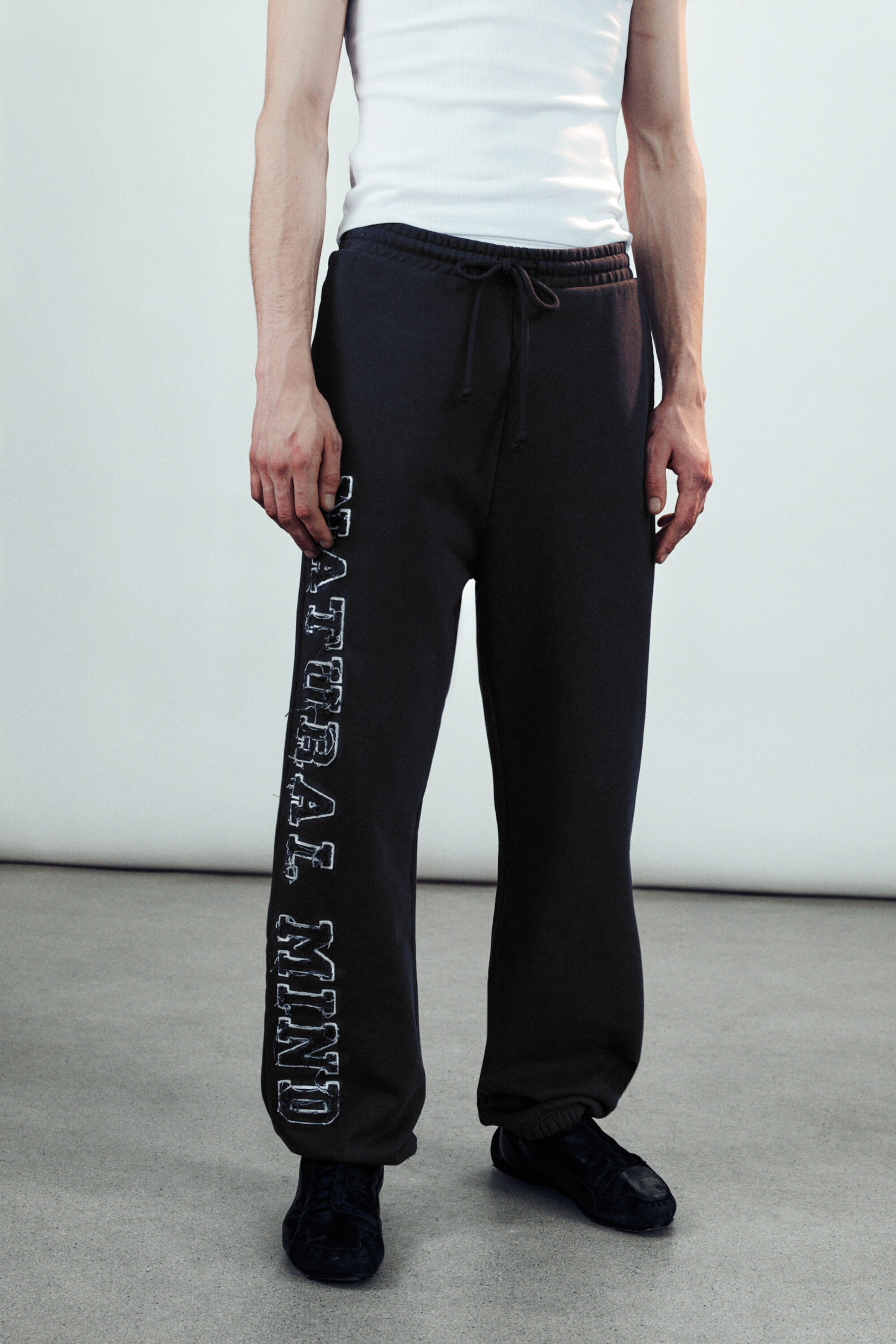 Black - Mechatok Embroidered Sweatpants - 2