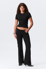 Black Rinse - Black - Nova Low Rise Slim Bootcut Leg Jeans - 0