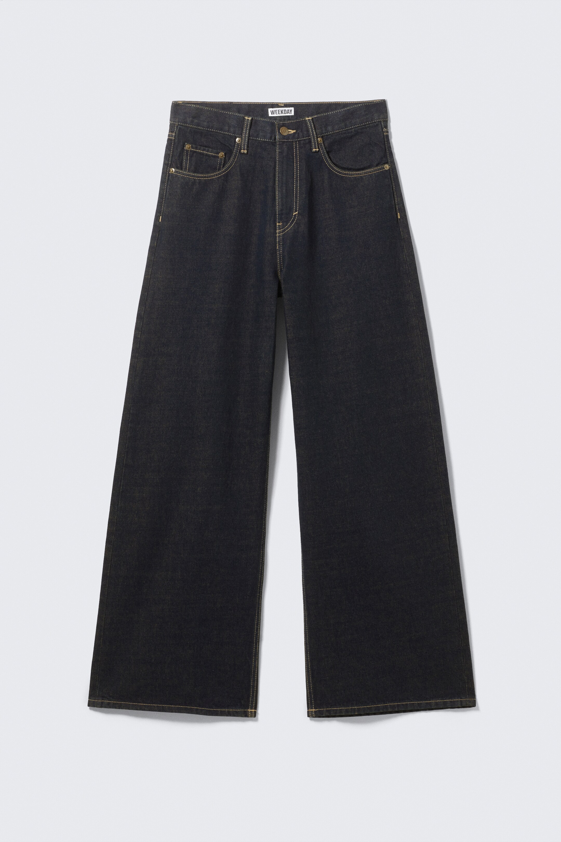 Ver imagen más grande: Jeans unisex de pierna ancha Solar Loose Wide Leg - Emerald Rinse - azul oscuro - HOMBRE | H&M ES 12