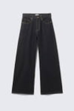 Emerald Rinse - Dark Blue - Solar Loose Wide Leg Unisex Jeans - 11