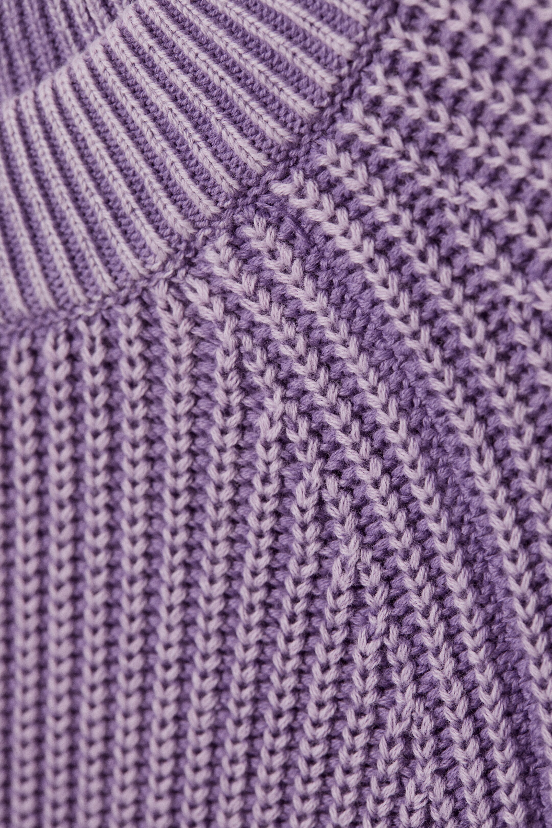 Agrandir l'image: Pull en coton tricoté décontracté - Violet mélangé délavé - HOMME | H&M FR 6