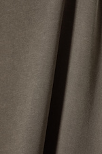Washed Dark Mole - Draped Long-Sleeved Maxi Slit Dress - 2