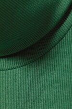 Green - Gerippter Rollkragenpullover Verena - 1