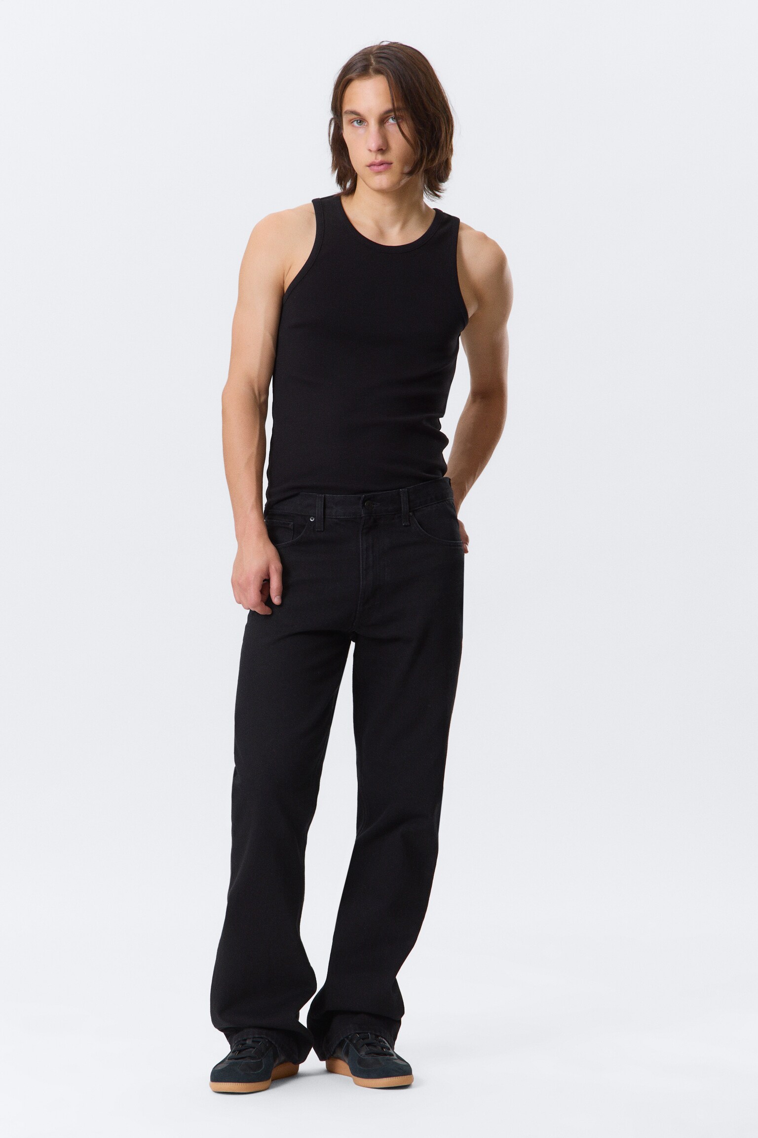 Mercury Relaxed Bootcut Leg Jeans - Black Rinse - Black/Second Blue - Medium Blue/Lake Blue - Medium Blue