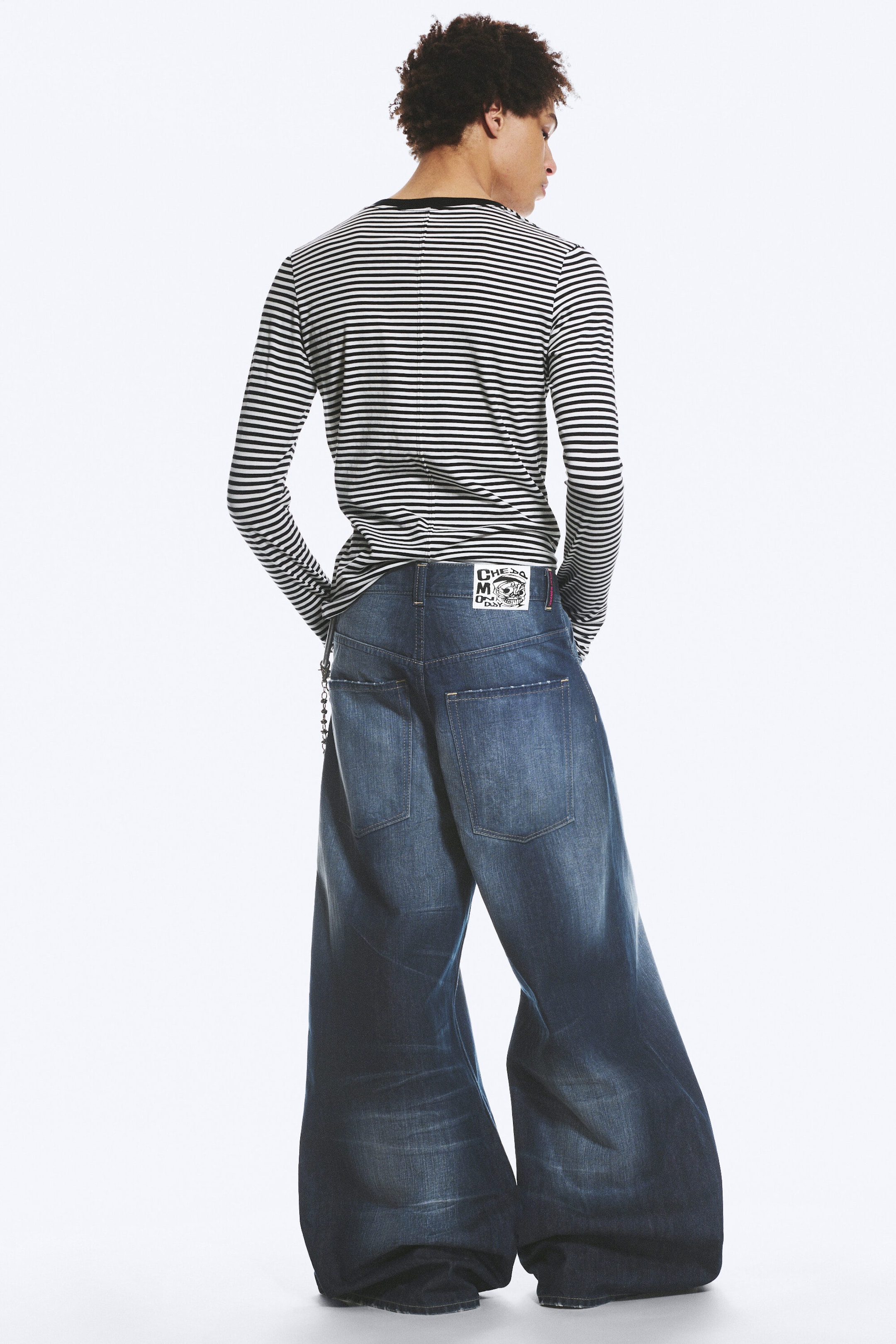 Star Blue - Rad Super Regular Waist Loose Wide Jeans - 3