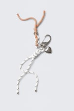 Blanc/Beige Ficelle - Porte-clés multi-charms - 2