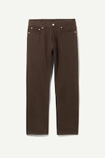 Cocoa brown - Space Mid Waist Relaxed Straight Jeans - 0