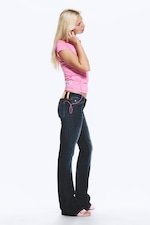 Star Blue - Dark Blue - Booty Bei Low Rise Skinny Bootcut Jeans - 5