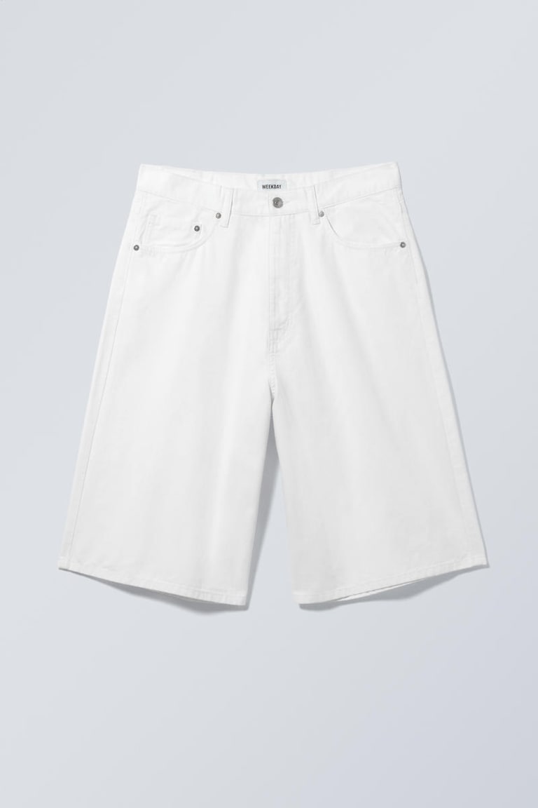 White Theo Shorts