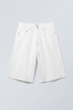 White - Astro Loose Twill Shorts - 4