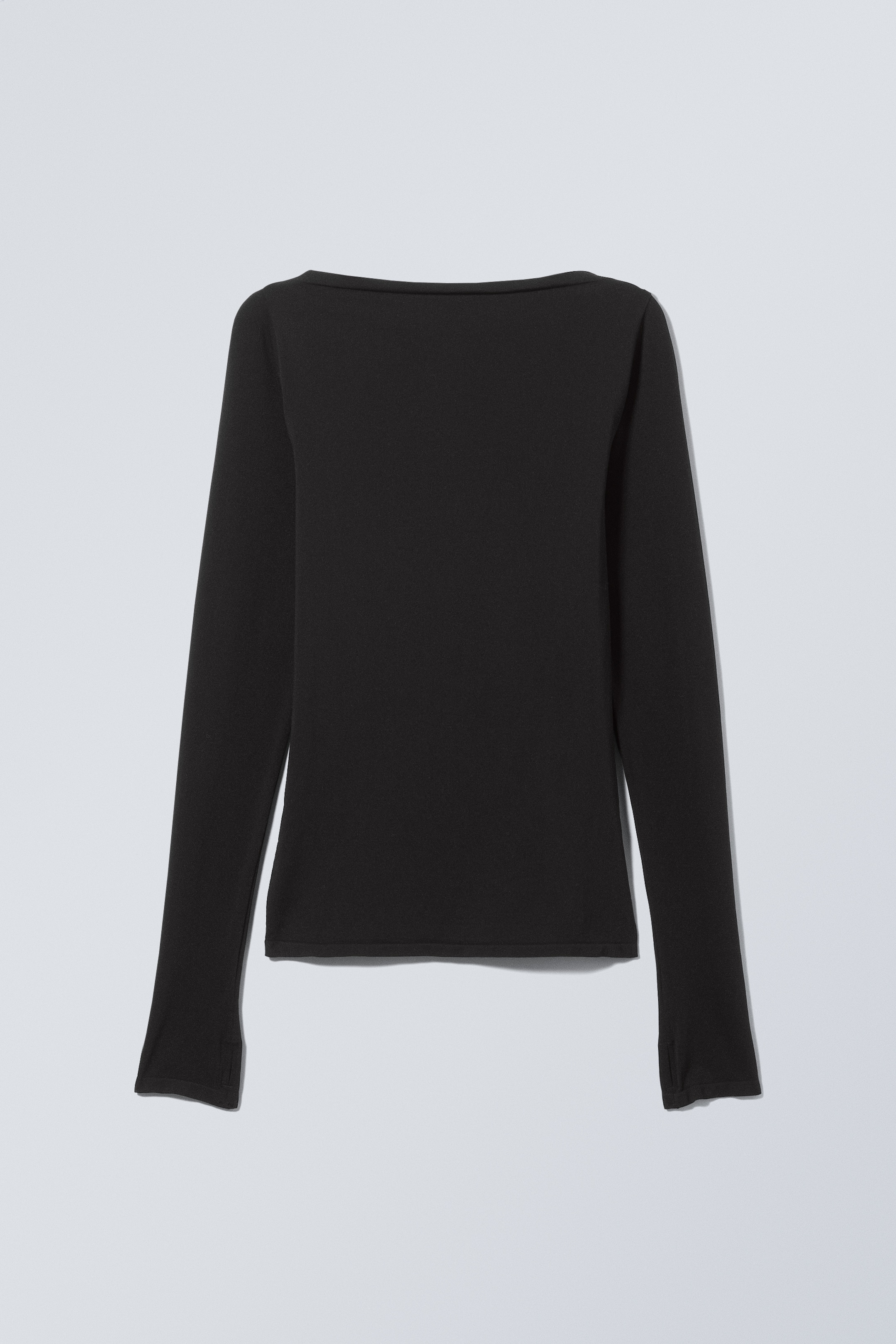 View larger image: Open Back Seamless Longsleeve Top - Black - Ladies | H&M GB 1
