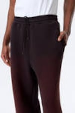 Paarsrood met wassing - Joggingbroek van gewassen scubastof - 2