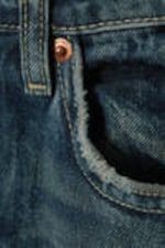 Moss Blue - Mörkblå - Halo Curve High Waist Regular Wide Leg Jeans - 6
