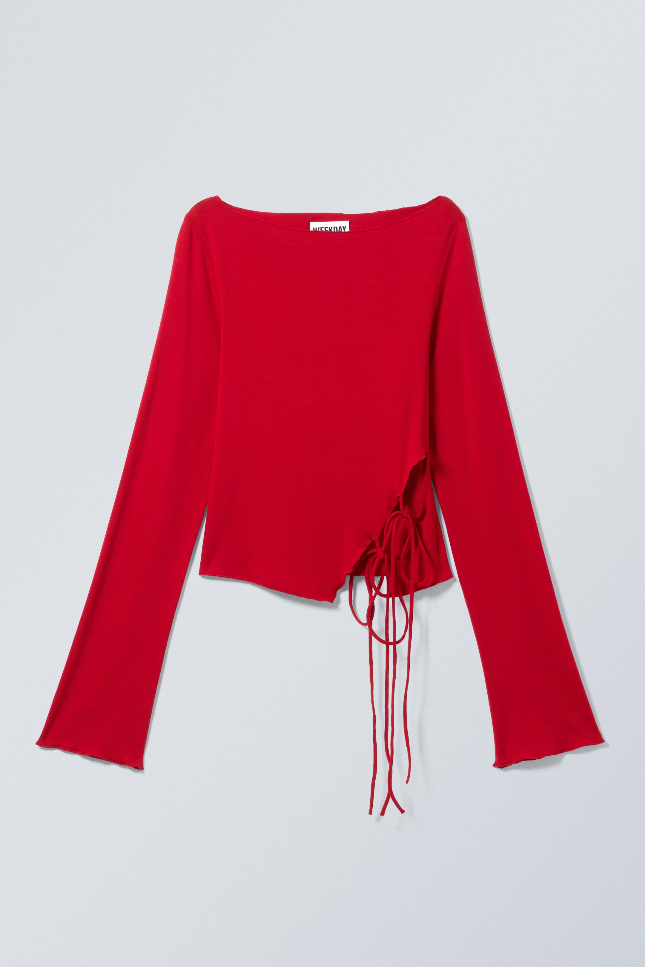 Größeres Bild anzeigen: Top mit seitlicher Bindung - Rot - Ladies | H&M AT 5