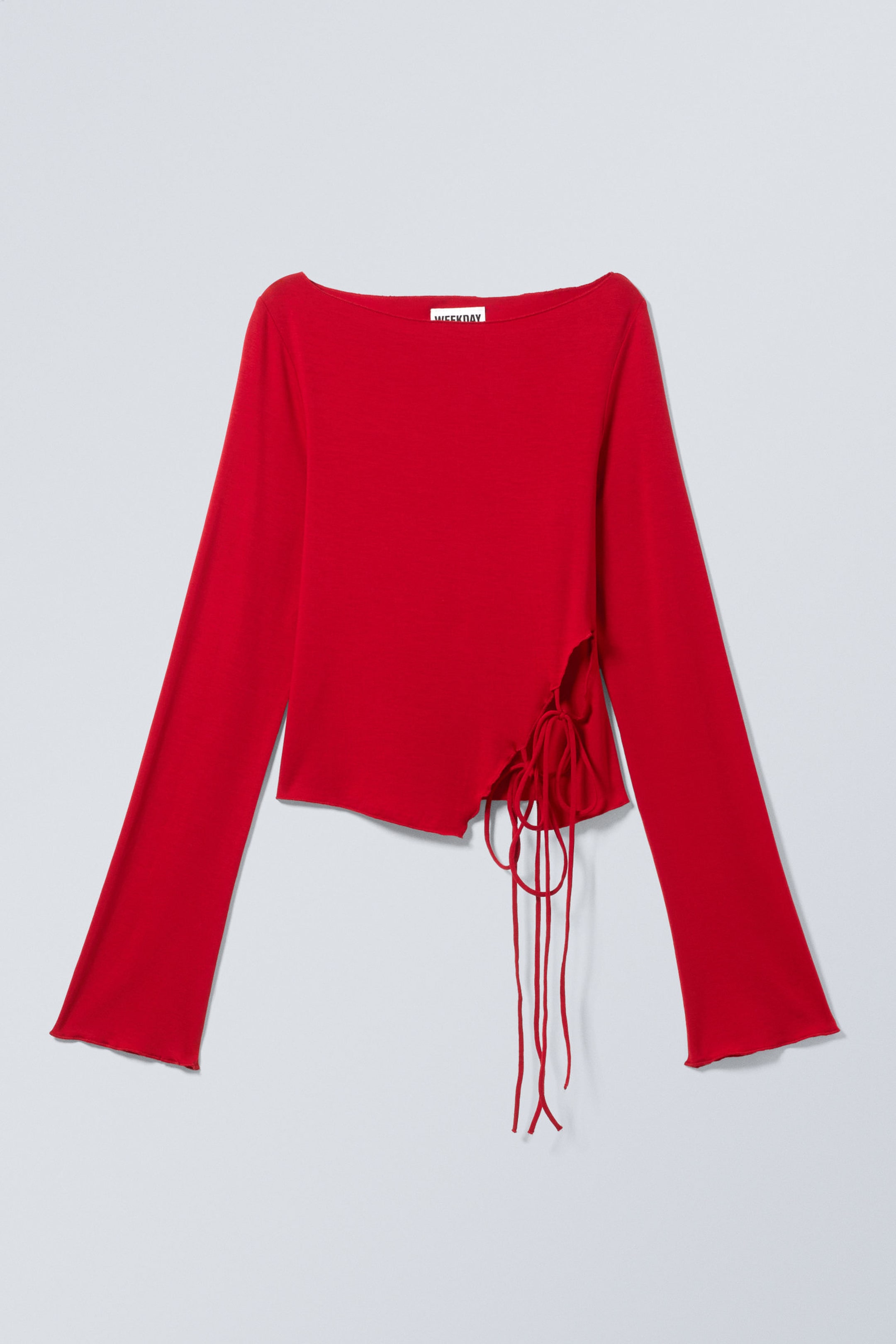 Red - Side Tie Top - 4