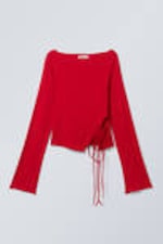Red - Side Tie Top - 4