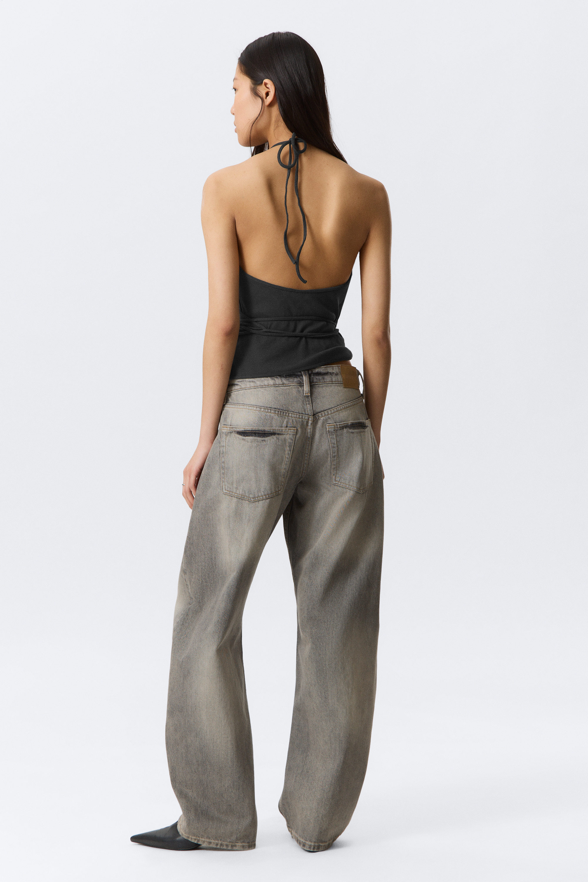 Canyon Grey - Mellangrå - Abell Mid Rise Regular Barrel Leg Jeans - 5