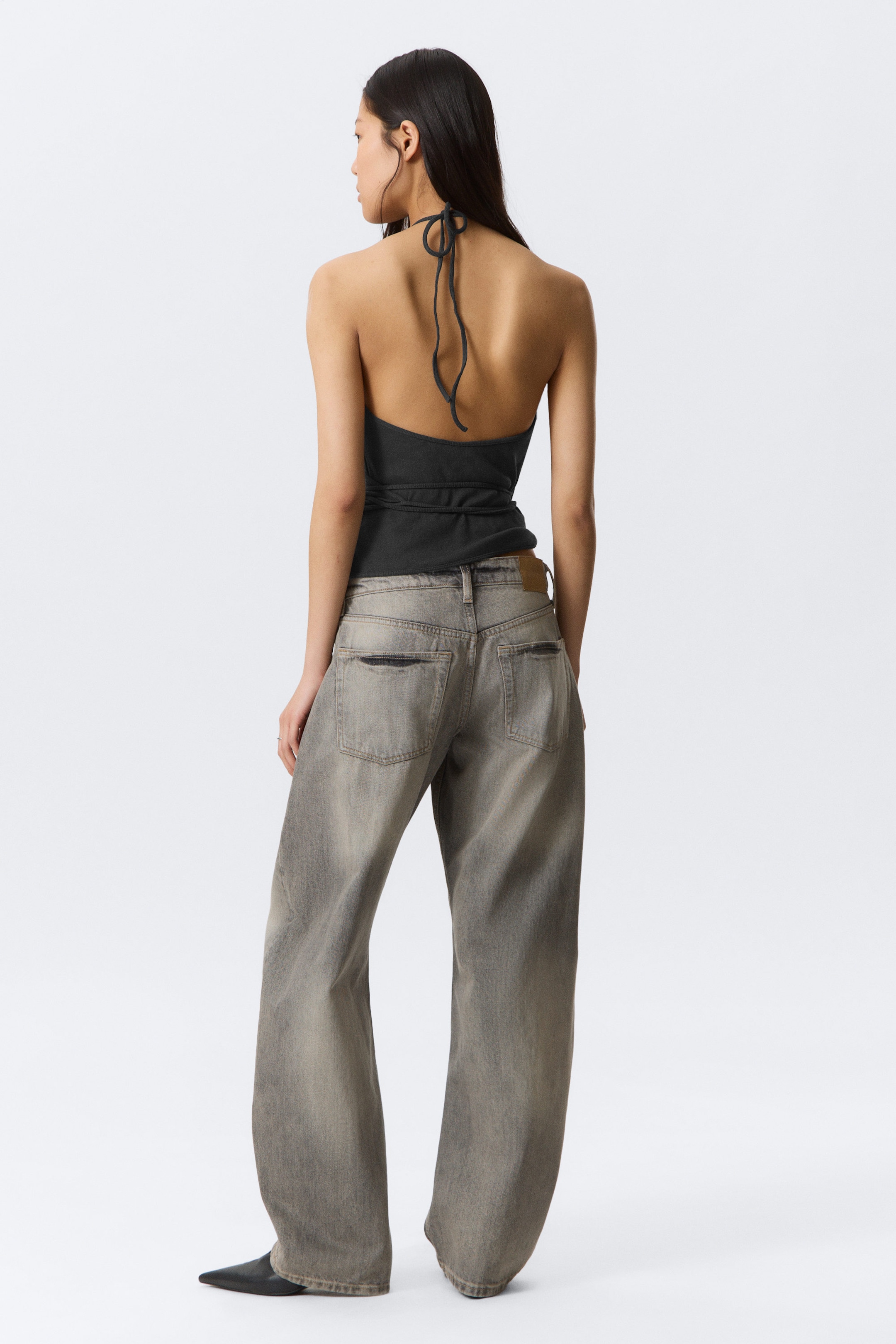 Canyon Grey - Mittelgrau - Abell Mid Waist Regular Barrel Leg Jeans - 5