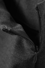 Dark Grey Melange - Low Rise Side-Zip Suiting Trousers - 5