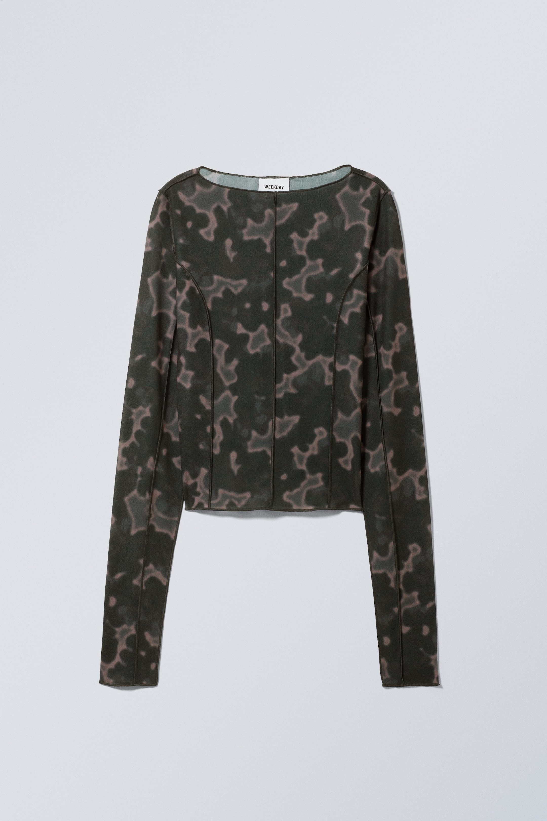 Khaki flower - Turn Printed Long Sleeve - 0