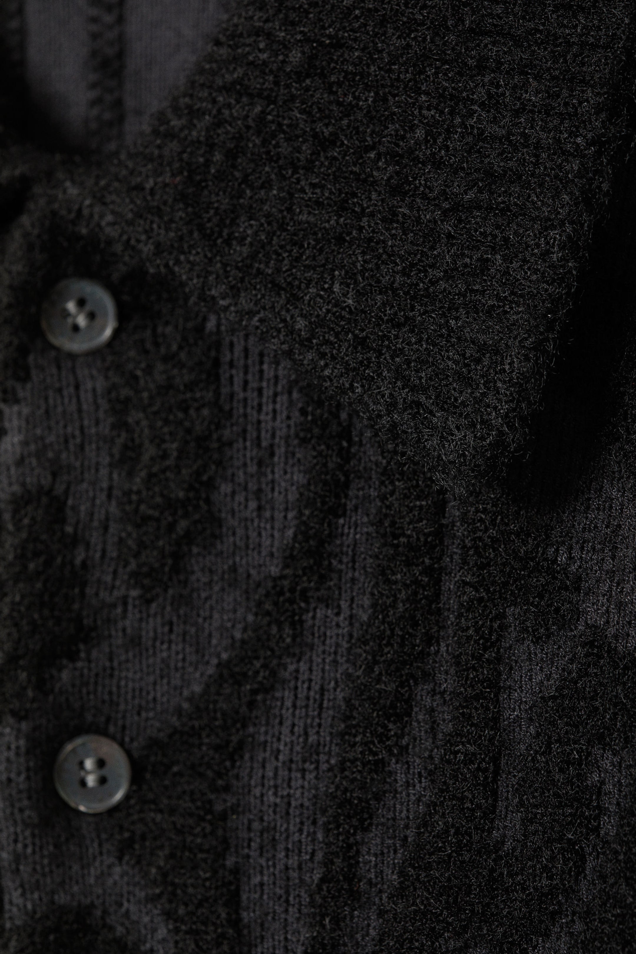 Dark Grey - Loose Graphic Knitted Sweater - 1