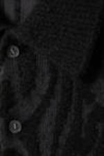 Dark Grey - Loose Graphic Knitted Sweater - 1