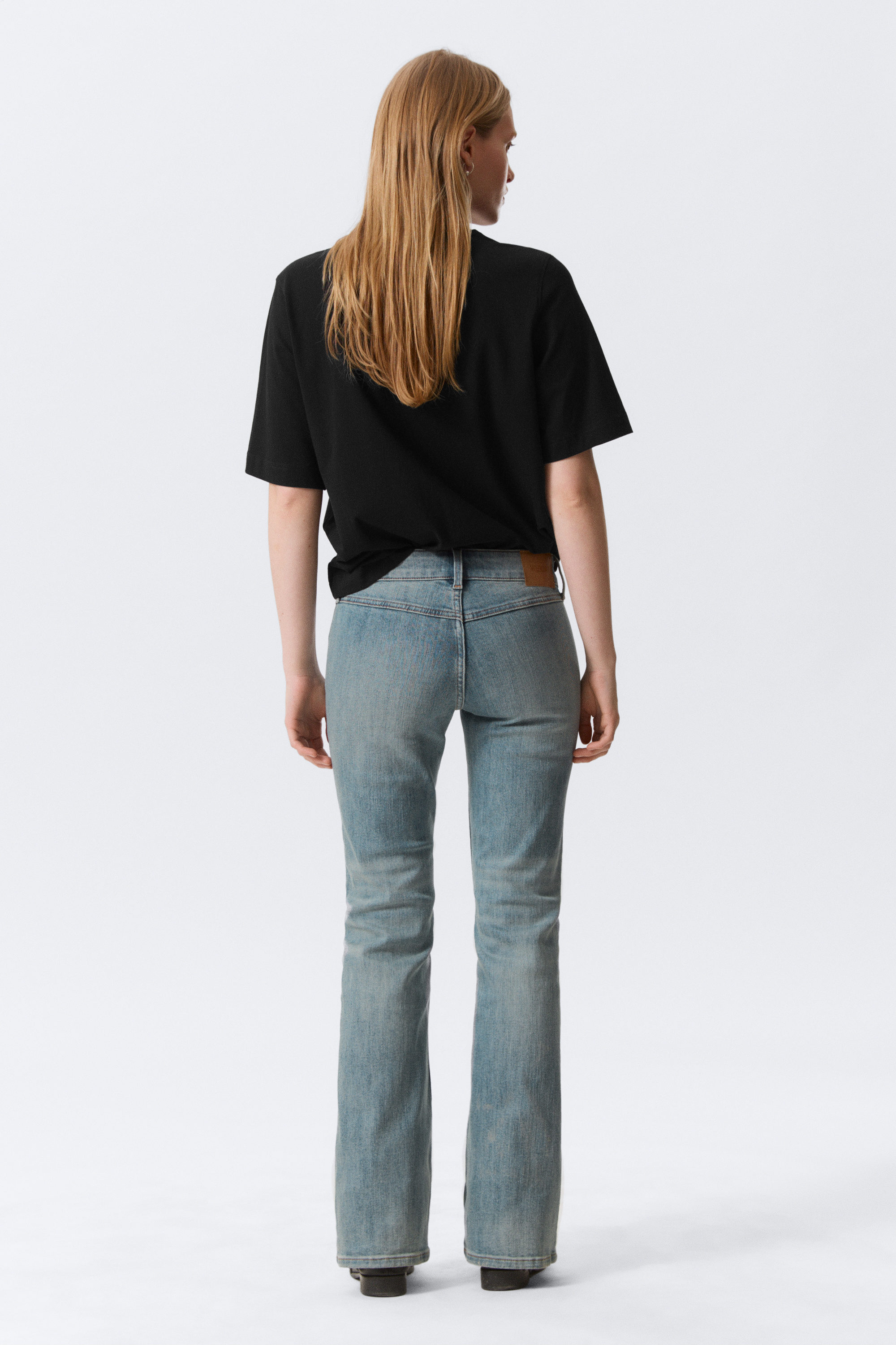 Gloria Blue - Mittelblau - Hour Low Waist Skinny Bootcut Jeans - 4