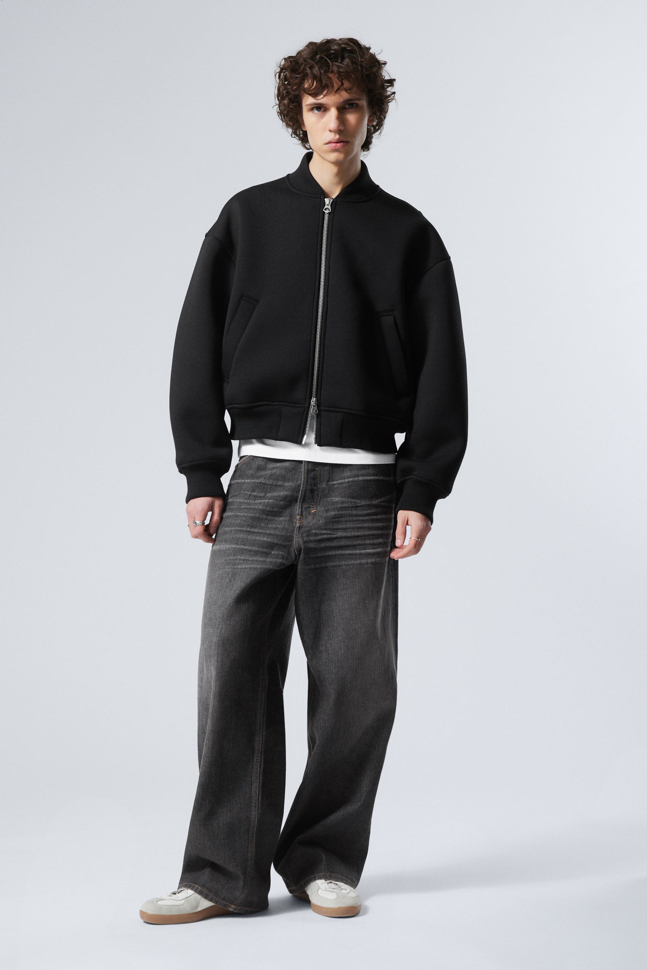#272628 - Loose Scuba Bomber Jacket - 1