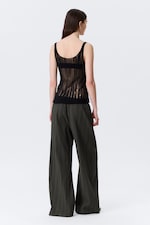 Noir - Débardeur en maille texturée - 2