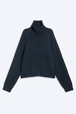 Mørkeblå - Knappet cardigan - 0