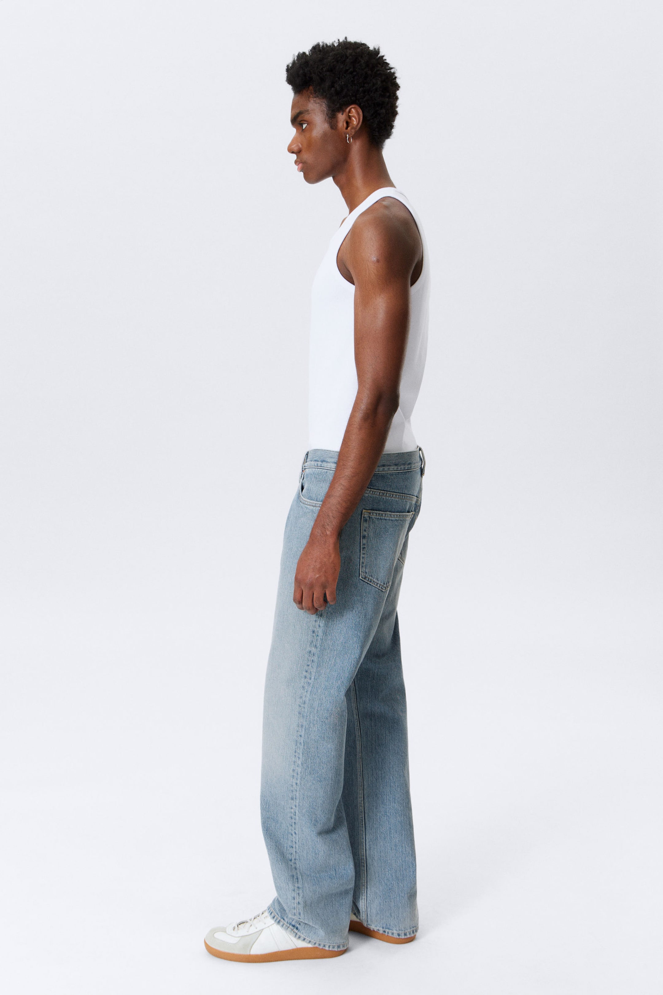 Blue Fade - Mittelblau - Meteor Low Rise Relaxed Straight Leg Jeans - 2