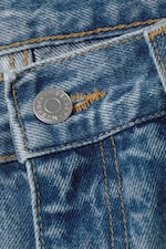 Hanson Blue - Blå - Rail Mid Waist Loose Wide Jeans - 1
