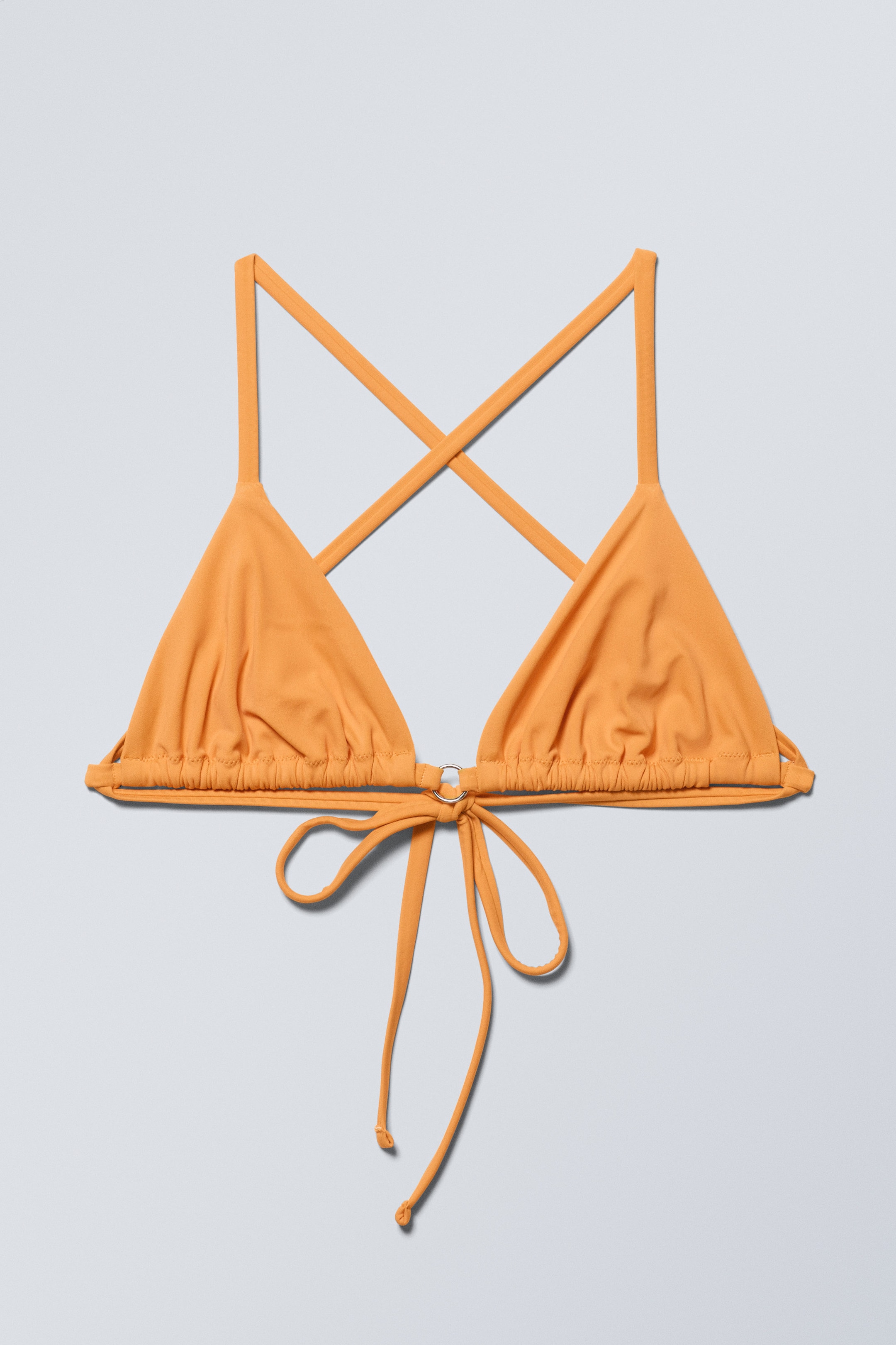 Mango - Tie Triangle Bikini Top - 0