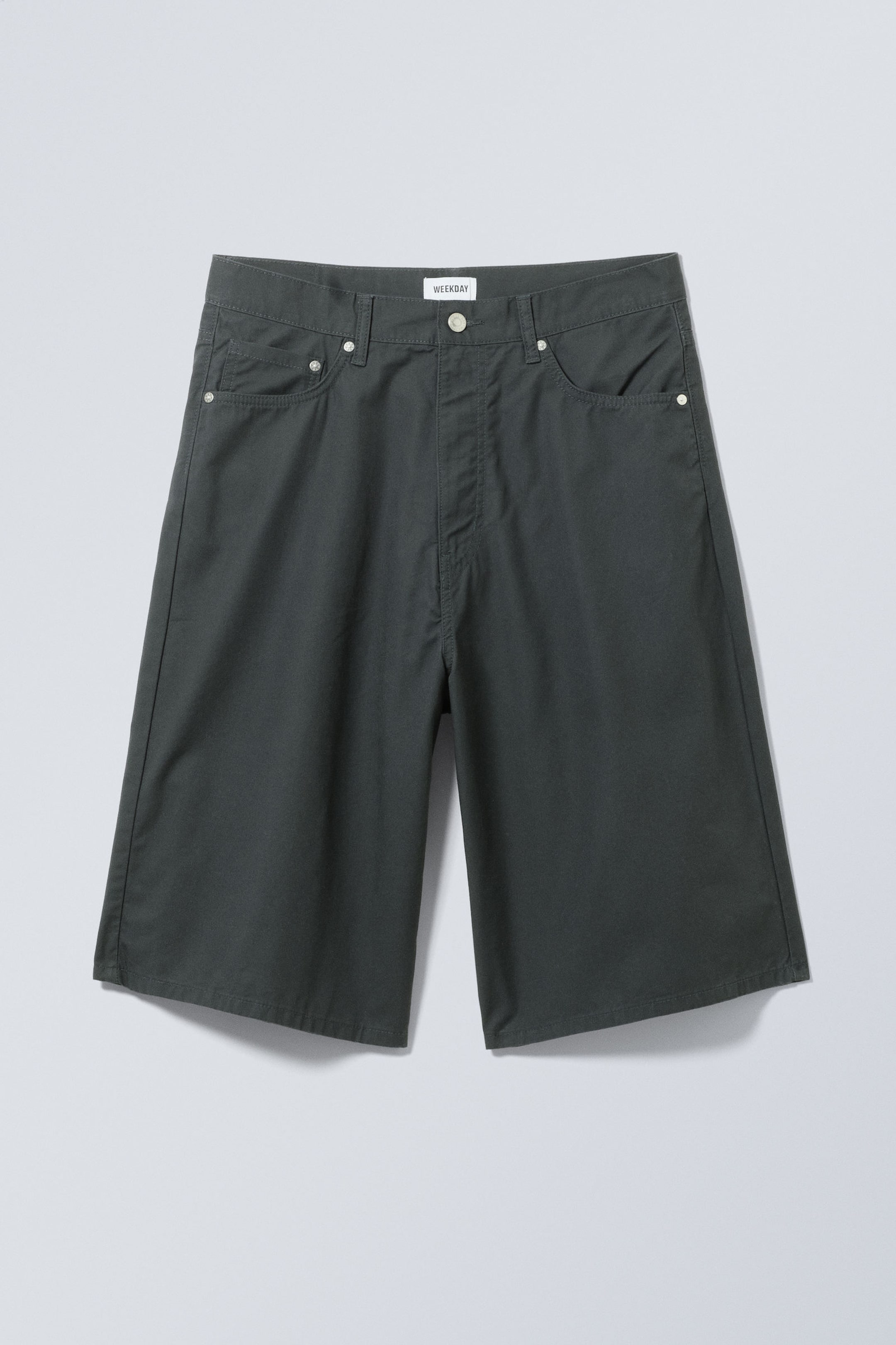 Dark Grey - Astro Loose Twill Shorts - 0